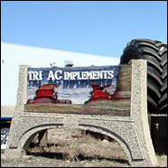 Tri-Ag Implements sign